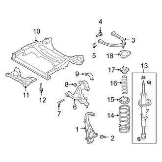 Infiniti OE - Front Suspension - Struts & Components (RWD)