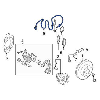 Infiniti OE - Front ABS Wheel Speed Sensor