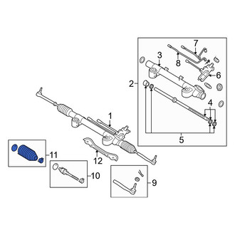 Infiniti OE - Right Rack and Pinion Bellows