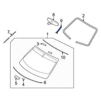 Infiniti OE - Front Interior Rear View Mirror Cover