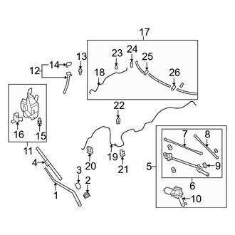 Infiniti OE - Windshield - Wiper & Washer Components