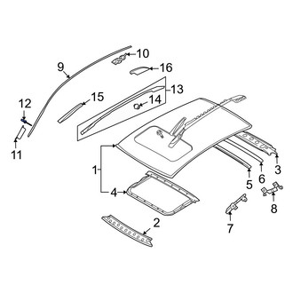Infiniti OE - Roof Molding Rivet