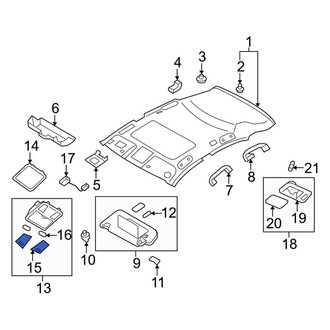Infiniti OE - Left Map Light Lens