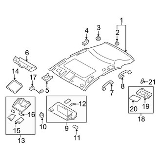 Infiniti OE - Roof - Interior Trim (With Sunroof)