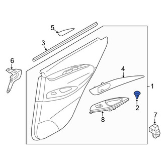 Infiniti OE - Front Door Interior Trim Panel Retainer