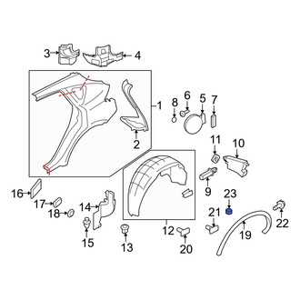 Infiniti OE - Wheel Arch Molding Grommet