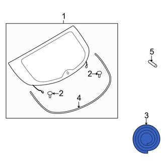 Infiniti OE - Liftgate Glass Seal
