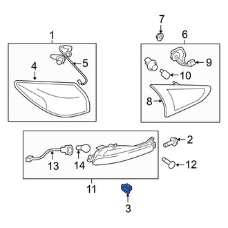 Infiniti OE - Lower Back Up Light Grommet