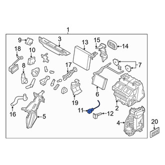 Infiniti OE - A/C Evaporator Temperature Sensor