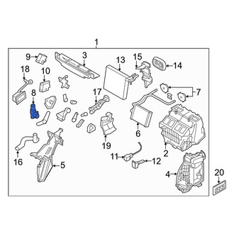 Infiniti OE - Cabin Air Temperature Sensor