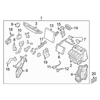 Infiniti OE - Air Conditioner & Heater - Evaporator & Heater Components