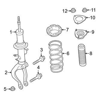 Infiniti OE - Front Suspension - Struts & Components (AWD)
