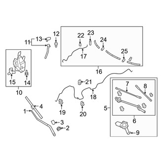 Infiniti OE - Windshield - Wiper & Washer Components
