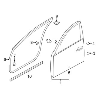 Infiniti OE - Front Door - Door & Components