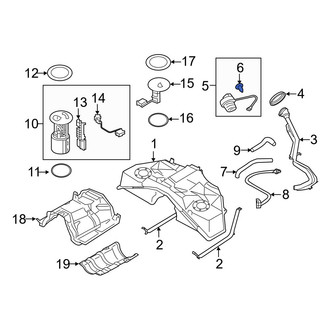 Infiniti OE - Fuel Tank Cap Tether Clip