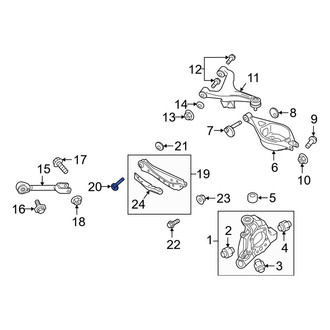 Infiniti OE - Inner Lateral Arm Bolt