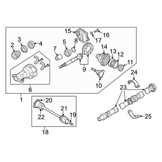 Infiniti OE - Rear Suspension - Axle & Differential