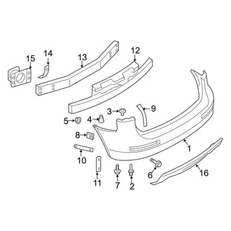 Infiniti OE - Rear Bumper - Bumper & Components
