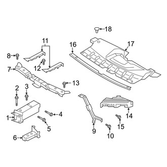 Infiniti OE - Front Bumper & Grille - Bumper & Components (Supports & Brackets)