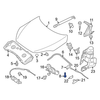 Infiniti OE - Hood Seal Clip