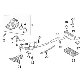 Infiniti OE - Rear Exhaust Pipe Nut