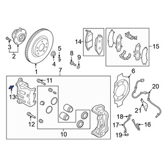 Infiniti OE - Front Brake Bleeder Screw