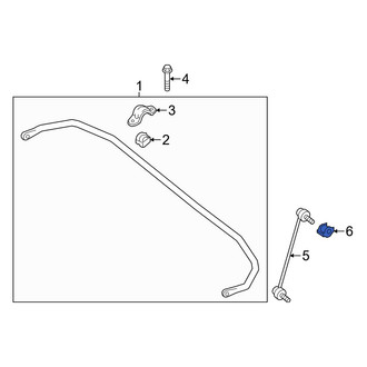 Infiniti OE - Front Suspension Stabilizer Bar Link Nut