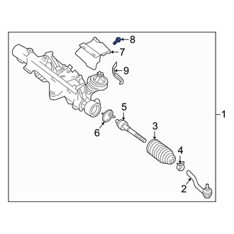 Infiniti OE - Rack and Pinion Heat Shield Bolt