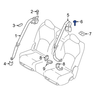 Infiniti OE - Seat Belt Lap and Shoulder Belt Bolt