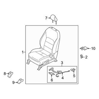 Infiniti OE - Seats & Tracks - Passenger Seat Components