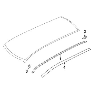 Infiniti OE - Roof - Exterior Trim (W/O Panoramic Roof)