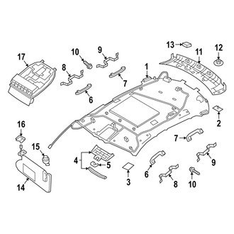 Infiniti OE - Roof - Interior Trim (W/O Panoramic Roof)