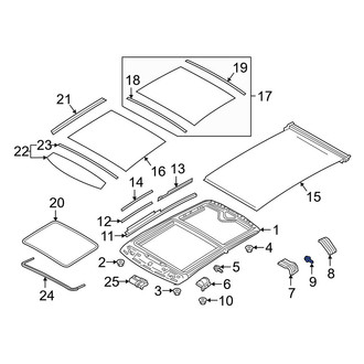 Infiniti OE - Sunroof Frame Bolt