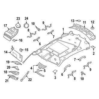 Infiniti OE - Roof - Interior Trim (With Panoramic Roof)