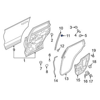 Infiniti OE - Window Regulator Guide Nut