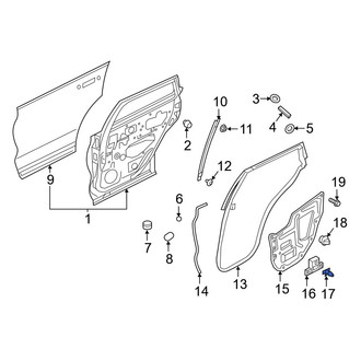 Infiniti OE - Door Panel Carrier Clip