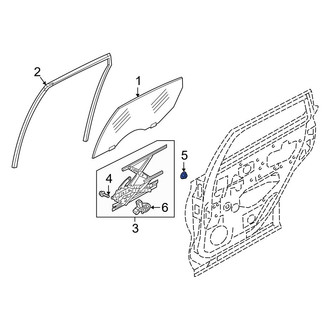 Infiniti OE - Rear Window Regulator Nut