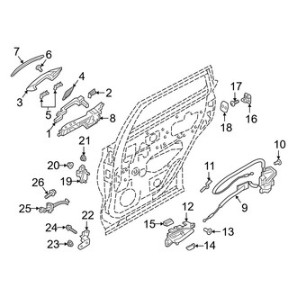 Infiniti OE - Rear Door - Lock & Hardware