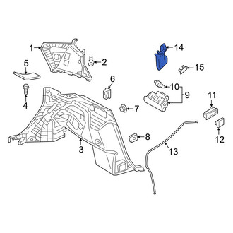 Infiniti OE - Left Body C-Pillar Trim Panel