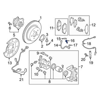 Infiniti OE - Brake Hydraulic Hose to Caliper Bolt