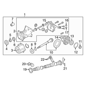 Infiniti OE - Rear Suspension - Axle & Differential (AWD)