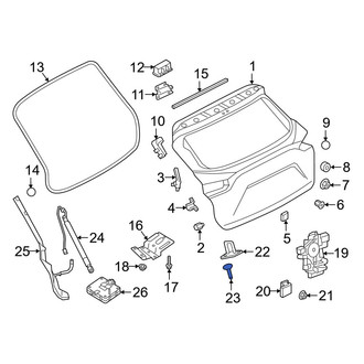 Infiniti OE - Liftgate Lock Striker Plate Bolt