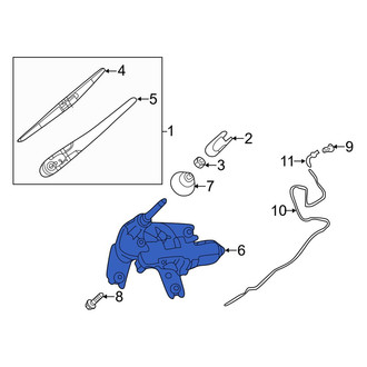 Infiniti OE - Rear Wiper Motor