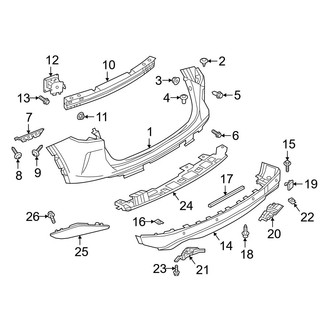 Infiniti OE - Rear Bumper - Bumper & Components