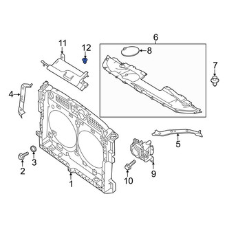 Infiniti OE - Front Radiator Support Splash Shield Clip