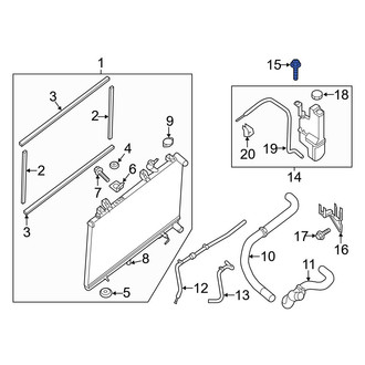 Infiniti OE - Engine Coolant Reservoir Bolt