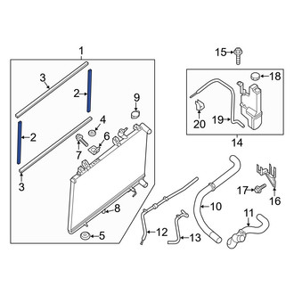 Infiniti OE - Radiator Air Seal