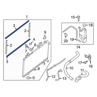 Infiniti OE - Radiator Air Seal