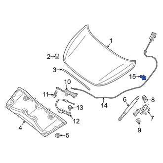 Infiniti OE - Hood Release Cable Clamp