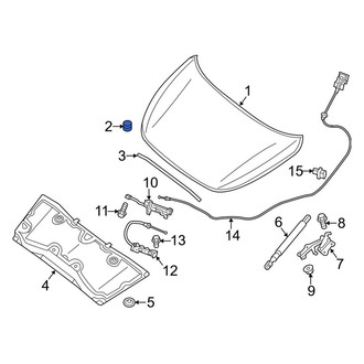 Infiniti OE - Front Hood Stop Buffer